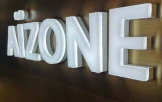 Business Signs compact face lit channel letter aizone