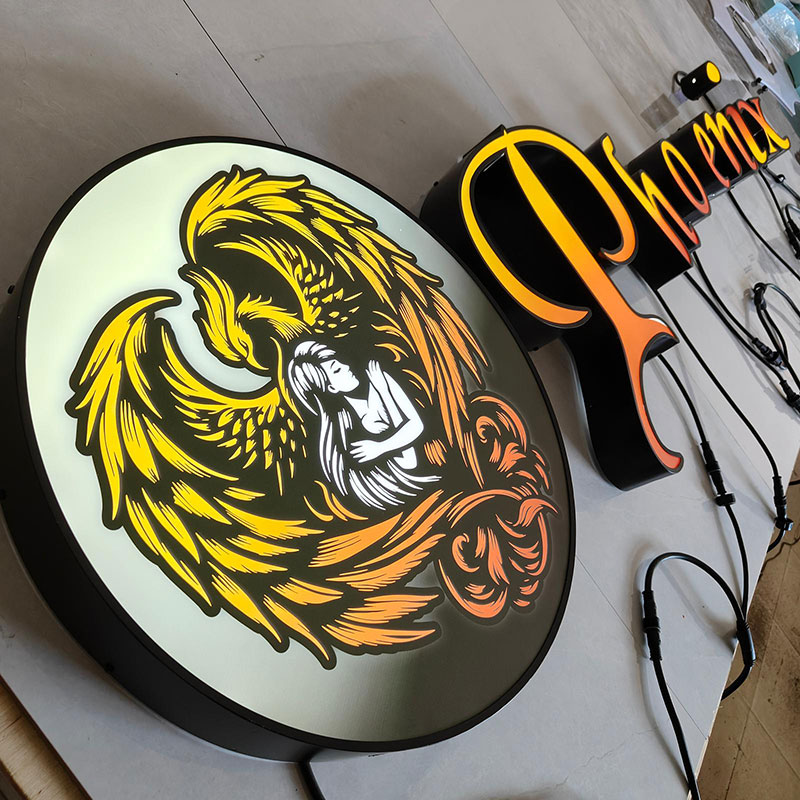 Light Box Sign Phoenix_FaceLit&Lightbox
