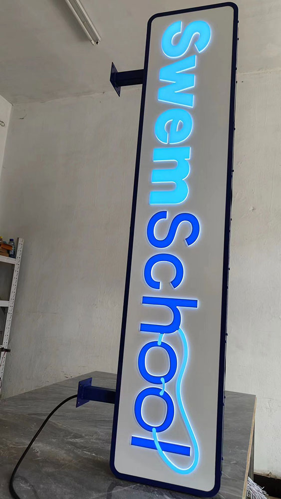 SwemSchool_DoubleSideLightbox - Light Box Sign