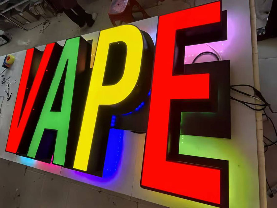 RGB LED Sign vape-rgb