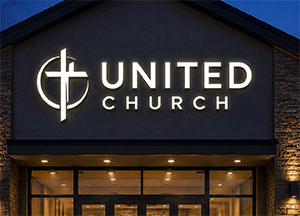 church facelit - Business Signs