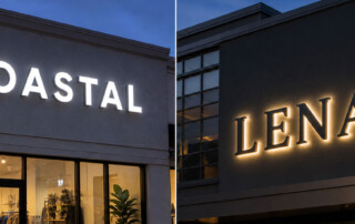 Front Lit vs Halo Lit Channel Letters: The Real Difference in Night Visibility and Energy Cost Front Lit vs Halo Lit Channel Letters: The Real Difference in Night Visibility and Energy Cost